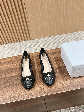 Okify Dior Black Ballet Shoes 30042