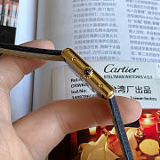 Okify Cartier Tank Gold Watch Black Strap 29.5mm - 3