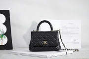 Okify CC Mini Coco Handle Bag Black 19x13x9cm - 1