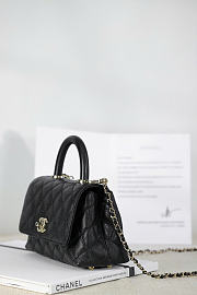 Okify CC Mini Coco Handle Bag Black 19x13x9cm - 6