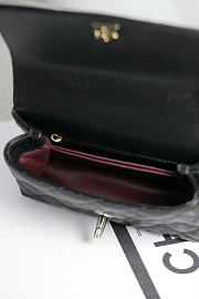 Okify CC Mini Coco Handle Bag Black 19x13x9cm - 5
