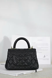 Okify CC Mini Coco Handle Bag Black 19x13x9cm - 3