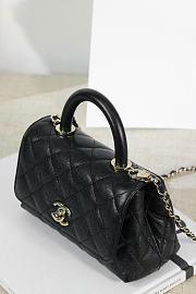 Okify CC Mini Coco Handle Bag Black 19x13x9cm - 2