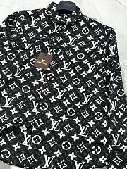 Okify Louis Vuitton Black Monogram Shirt (has big size) - 4