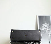 Okify CC Large Shopping Bag Black Grained Calfksin Gold Hardware 46x36x20cm - 6