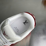 Okify Louis Vuitton White And Red Sneakers Unisex - 5