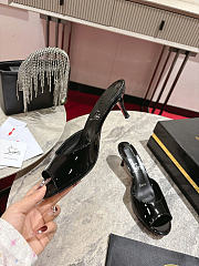 Okify Christian Louboutin Me Dolly Black High Heel Sandals (has big size) - 4