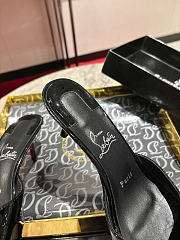 Okify Christian Louboutin Me Dolly Black High Heel Sandals (has big size) - 2
