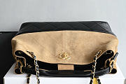 Okify CC 25A Shopping Bag Black Lambskin And Brown Suede AS5634 35x24x12cm - 4