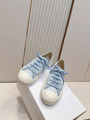 Okify Dior Women Walk’n’dior Light Blue Platform Sneakers 4.5cm - 4