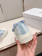 Okify Dior Women Walk’n’dior Light Blue Platform Sneakers 4.5cm - 3