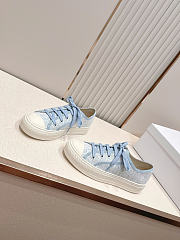 Okify Dior Women Walk’n’dior Light Blue Platform Sneakers 4.5cm - 2