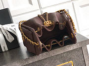Okify CC 25 Hobo Mini Bag Brown Caviar 22x20x12.5cm - 6