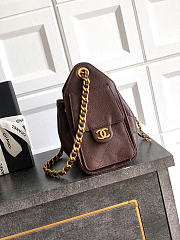 Okify CC 25 Hobo Mini Bag Brown Caviar 22x20x12.5cm - 4