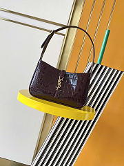 Okify YSL Le 5 A 7 Bag Dark Burgundy Patent 24.5x16x6cm - 1