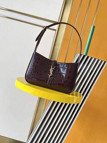 Okify YSL Le 5 A 7 Bag Dark Burgundy Patent 24.5x16x6cm