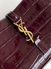 Okify YSL Le 5 A 7 Bag Dark Burgundy Patent 24.5x16x6cm - 2