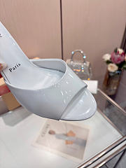 Okify Christian Louboutin Me Dolly White High Heel Sandals (has big size) - 4