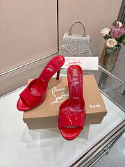 Okify Christian Louboutin Me Dolly Red High Heel Sandals (has big size) - 1