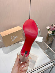 Okify Christian Louboutin Me Dolly Pink Nude High Heel Sandals (has big size) - 6