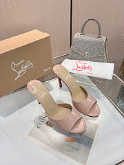 Okify Christian Louboutin Me Dolly Pink Nude High Heel Sandals (has big size) - 1
