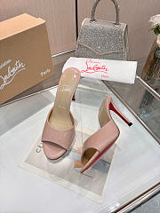 Okify Christian Louboutin Me Dolly Pink Nude High Heel Sandals (has big size) - 4