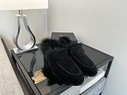 Okify CC Black Fur Women Loafers  - 3