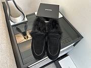 Okify CC Black Fur Women Loafers  - 6