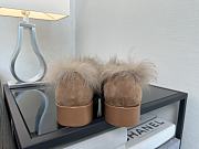 Okify CC Brown Fur Women Loafers  - 5