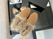 Okify CC Brown Fur Women Loafers  - 3