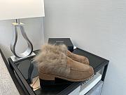 Okify CC Brown Fur Women Loafers  - 2