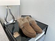 Okify CC Brown Fur Women Loafers  - 1