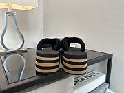 Okify CC Women Black Platform Thong Sandals 30087 - 3