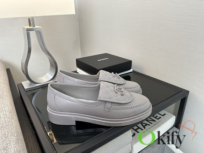 Okify CC Gray Women Loafers 30088 - 1