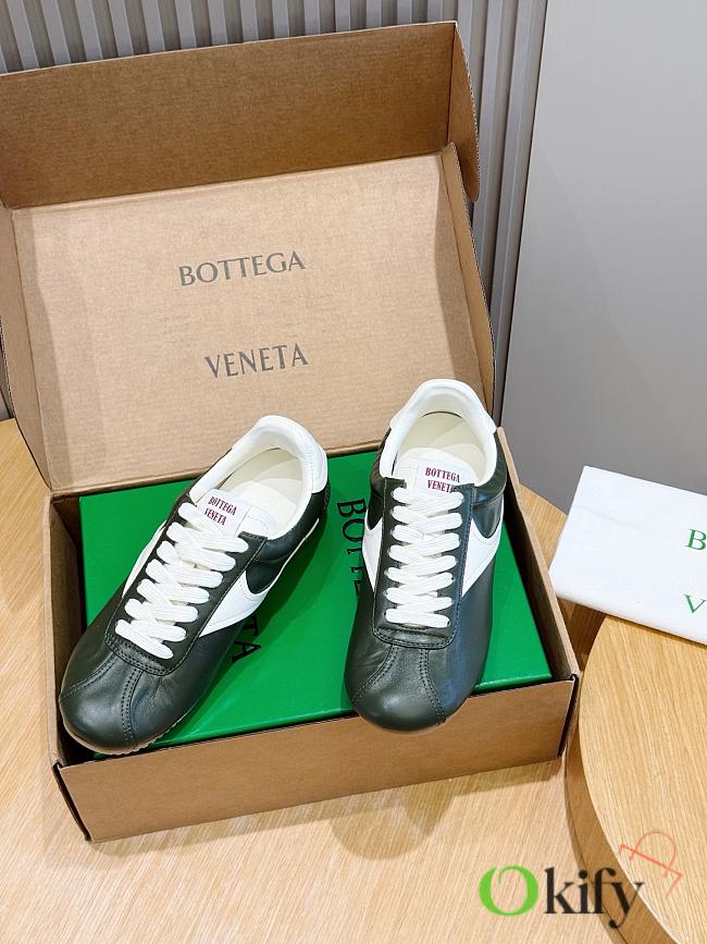 Okify Bottega Veneta Orbit Flash Dark Green Sneakers Unisex - 1