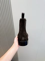 Okify Gucci Brown Suede Men Boots (has big size) - 4