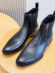 Okify Gucci Black Leather Men Boots (has big size) 30096 - 4