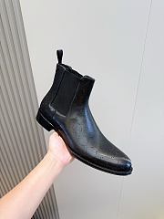Okify Gucci Black Leather Men Boots (has big size) 30096 - 3