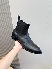 Okify Gucci Black Leather Men Boots (has big size) 30097 - 5