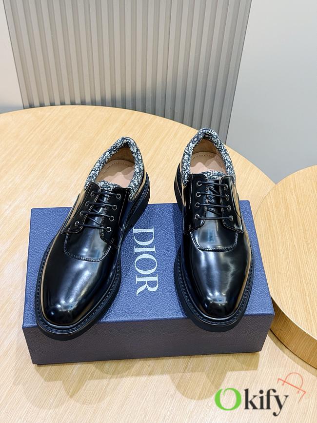 Okify Dior Combat Black Men Oxford Shoes 30098 - 1