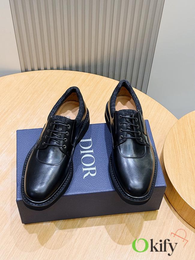 Okify Dior Combat Black Men Oxford Shoes 30099 - 1
