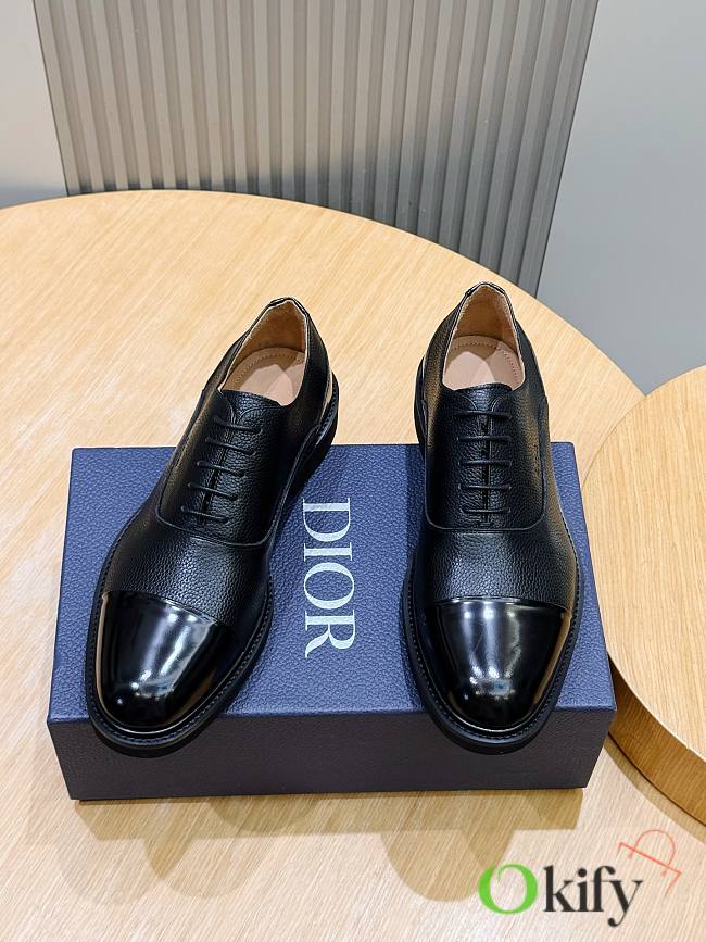 Okify Dior Combat Black Men Oxford Shoes 30100 - 1