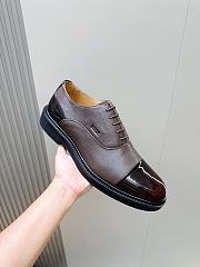 Okify Dior Combat Brown Men Oxford Shoes 30101 - 4