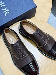 Okify Dior Combat Brown Men Oxford Shoes 30101 - 6