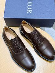 Okify Dior Combat Brown Men Oxford Shoes 30102 - 5