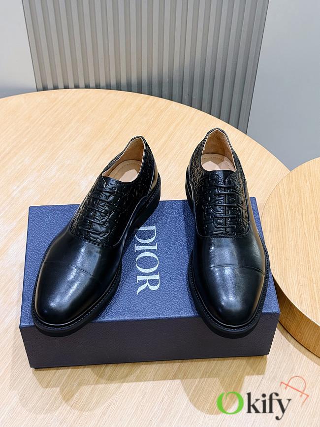 Okify Dior Combat Black Men Oxford Shoes 30103 - 1