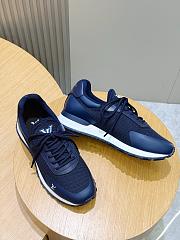 Okify Louis Vuitton Dark Blue Men Sneakers 30108 - 5