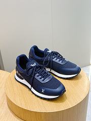Okify Louis Vuitton Dark Blue Men Sneakers 30108 - 6