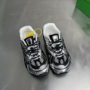 Okify Bottega Veneta Orbit Black And Silver Sneakers Unisex (has big size) - 4