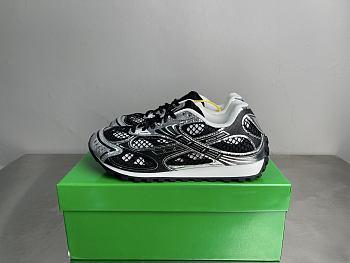 Okify Bottega Veneta Orbit Black And Silver Sneakers Unisex (has big size)